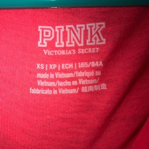 PINK Victoria's Secret Tops - Victoria’s Secret Pink sleep wear crop PINK Victoria's Secret Tops - Victoria’s Secret Pink sleep wear crop